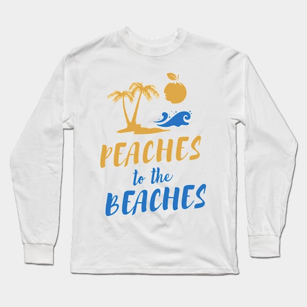 Peaches to the beaches. Long Sleeve T-Shirt by Andreeastore  